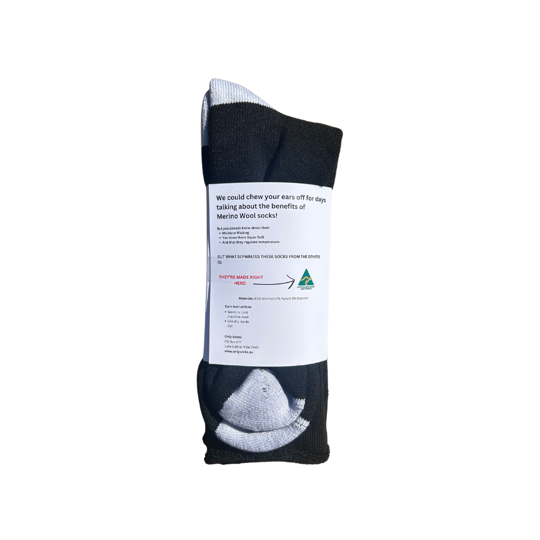 THE PIONEER - FULLY CUSHIONED MERINO WORK SOCK