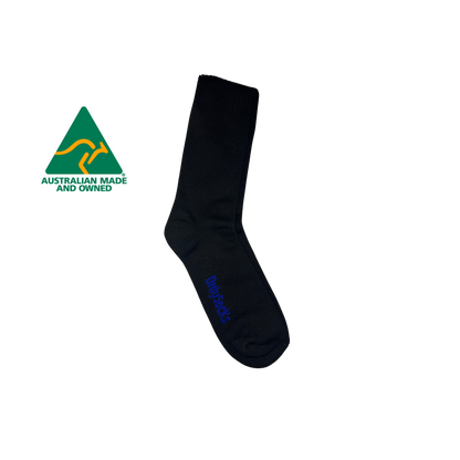 Australian Made Bamboo socks, for moisture wicking, anti-bacterial, comfortable work socks. These are the go to for every aussie job site