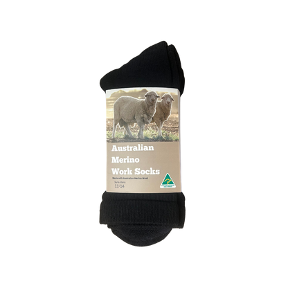 MERINO WORK SOCKS - MID WEIGHT
