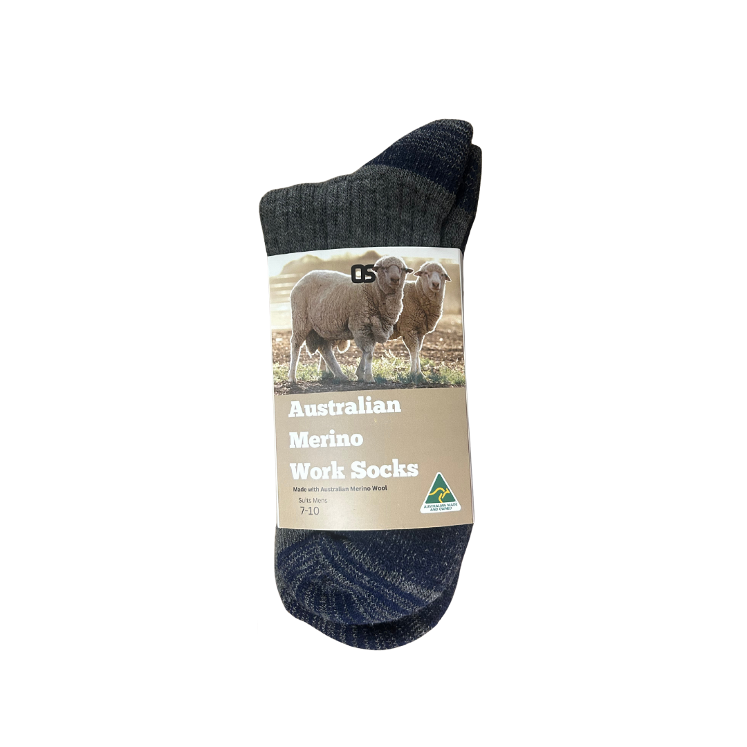 MERINO WORK SOCKS - MID WEIGHT