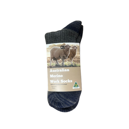 MERINO WORK SOCKS - MID WEIGHT